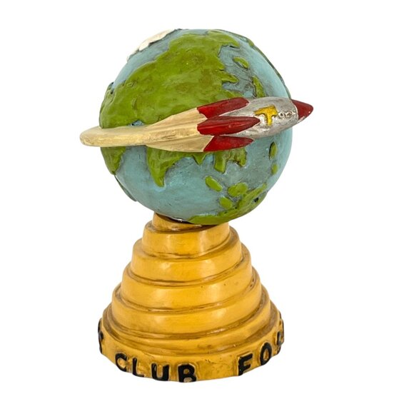 Fossil Collectors Club Around The World Globe Bobble Statue Advertising Display - Picture 2 of 9